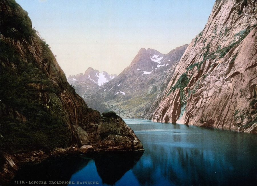 Старинные цветные открытки Норвегии 18