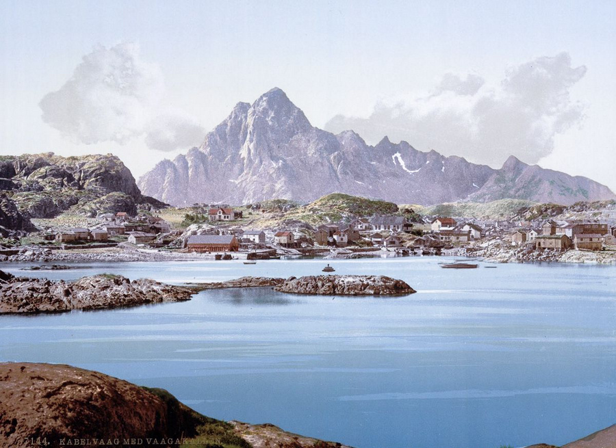 Старинные цветные открытки Норвегии 20
