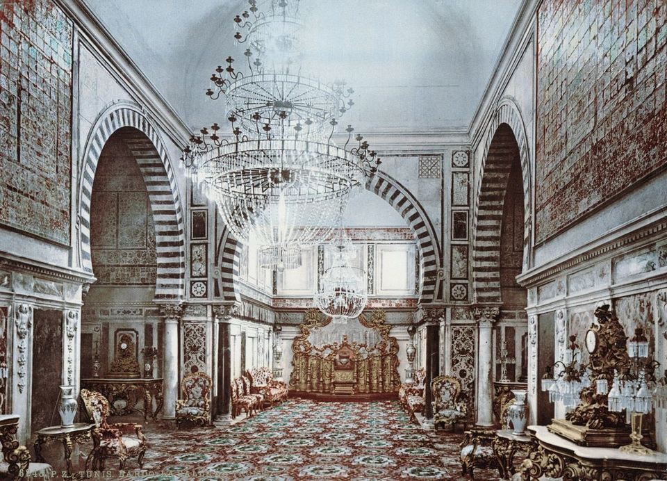 The throne room of Bardo Palace Tunis