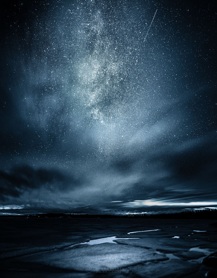 Финляндия, ночь, звёзды и неспящий фотограф 11