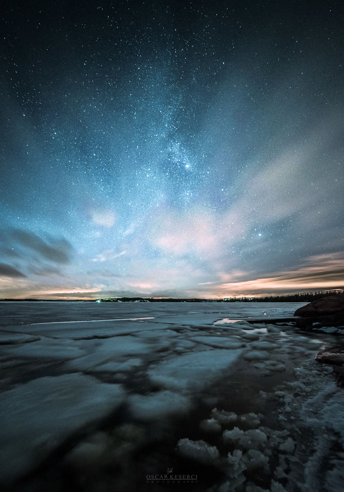 Финляндия, ночь, звёзды и неспящий фотограф 12