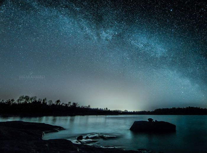 Финляндия, ночь, звёзды и неспящий фотограф 7