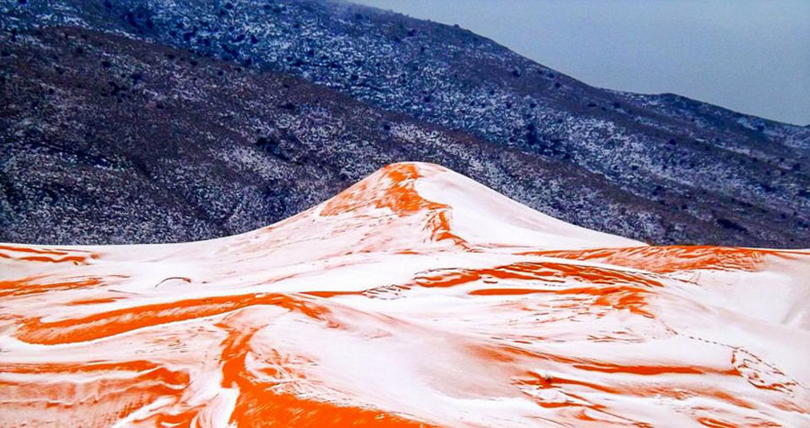 В Сахаре выпал снег впервые за 37 лет 7