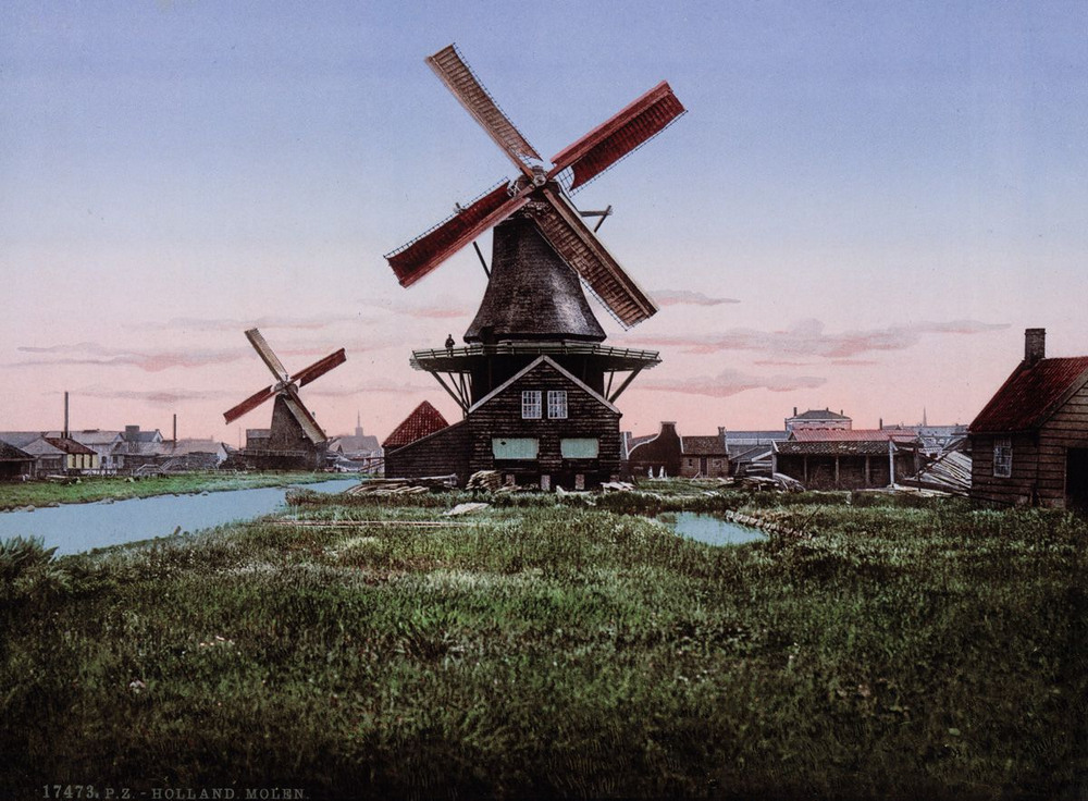 Цветные открытки Нидерландов 1890-х годов 2