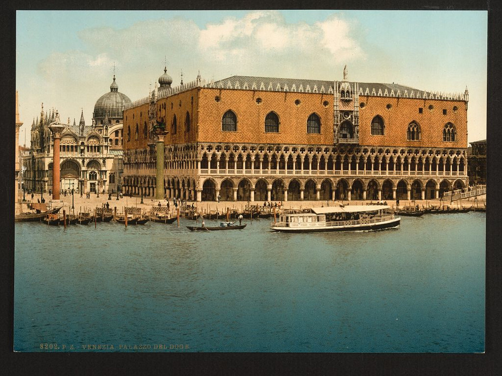 Цветные фотохромные ретро фотографии Венеция Италия 9