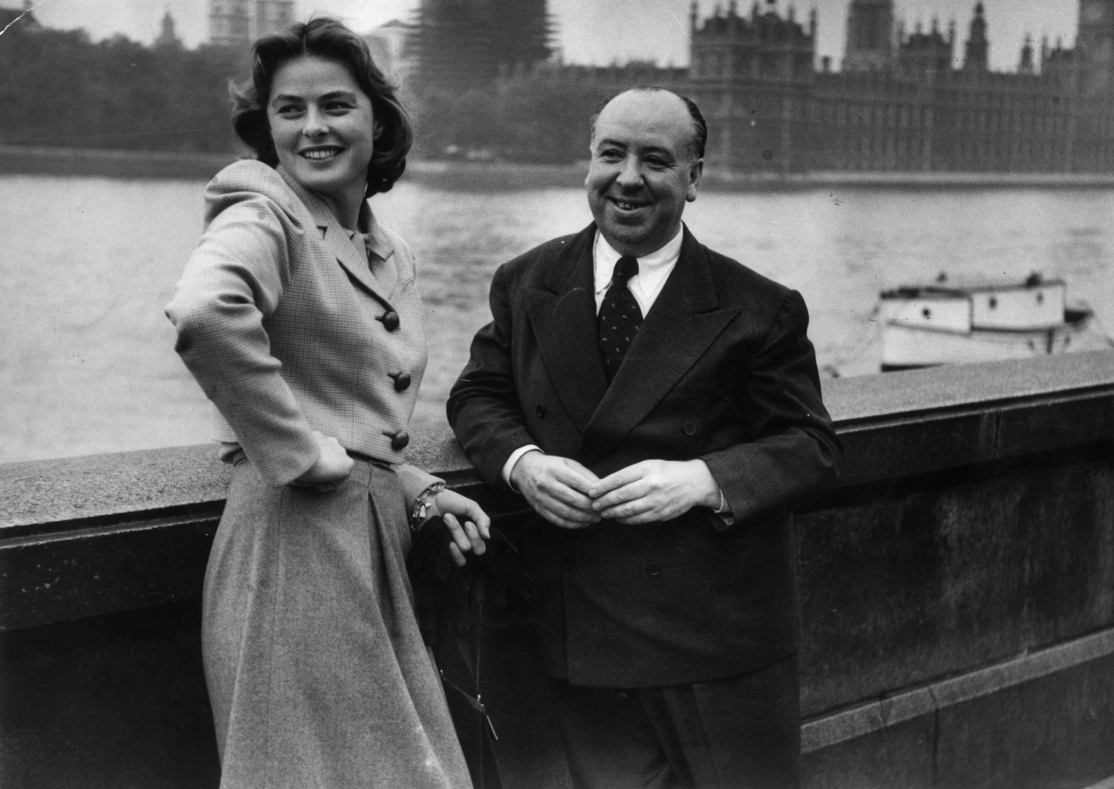 Ингрид Бергман и Альфред Хичкок в Лондоне, 1948. Автор Курт Хаттон