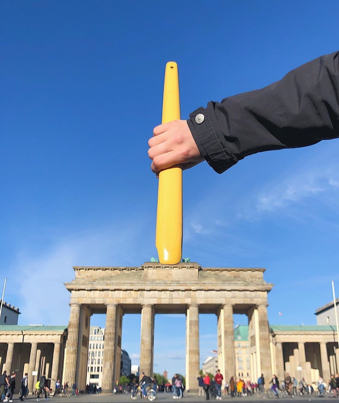 Пляжные грабли. Бранденбургские ворота, Берлин, Германия. Автор Тиаго Силва
