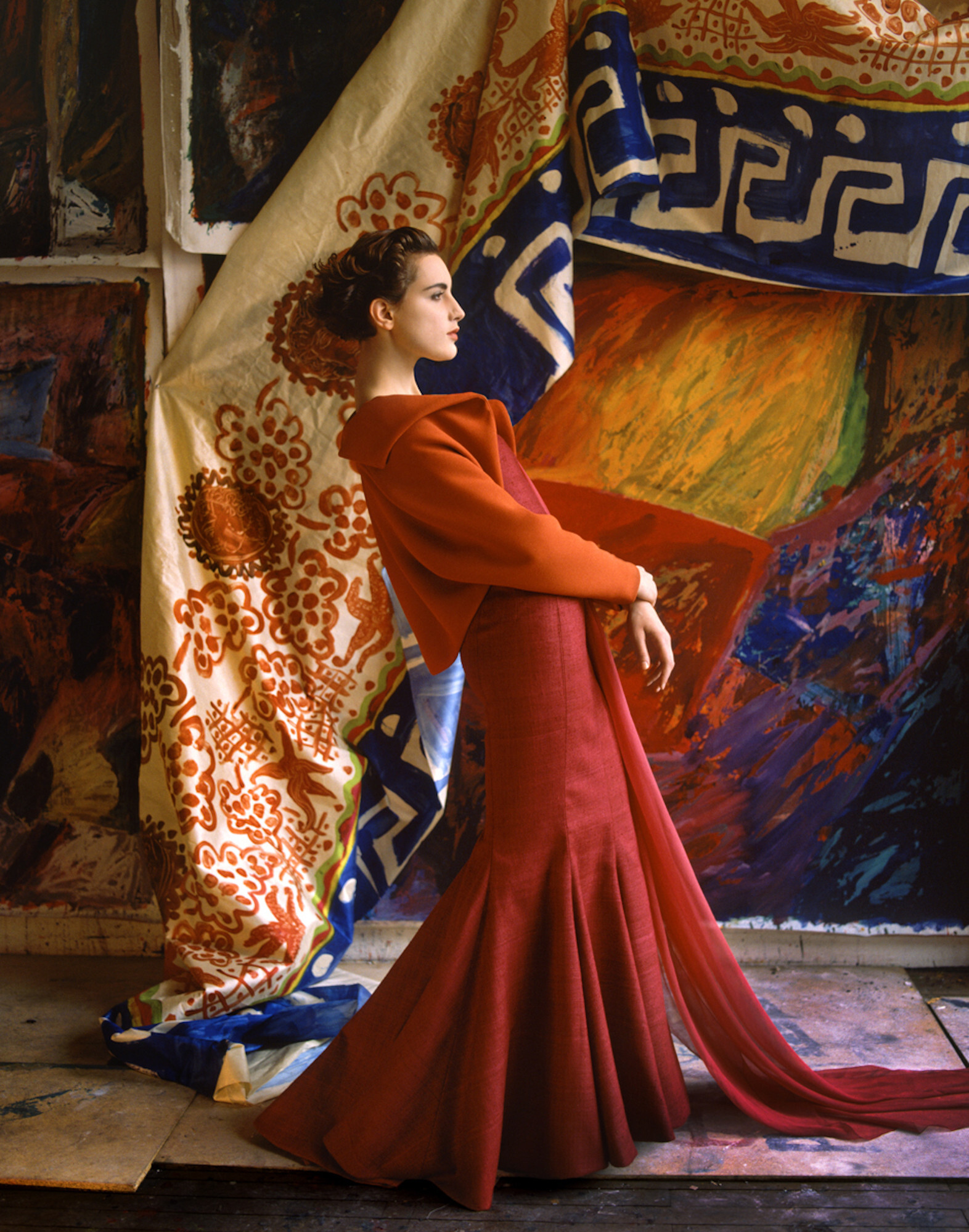 Шарлотта, Кристиан Лакруа, Париж, 1988 год. Фотограф Альберт Уотсон