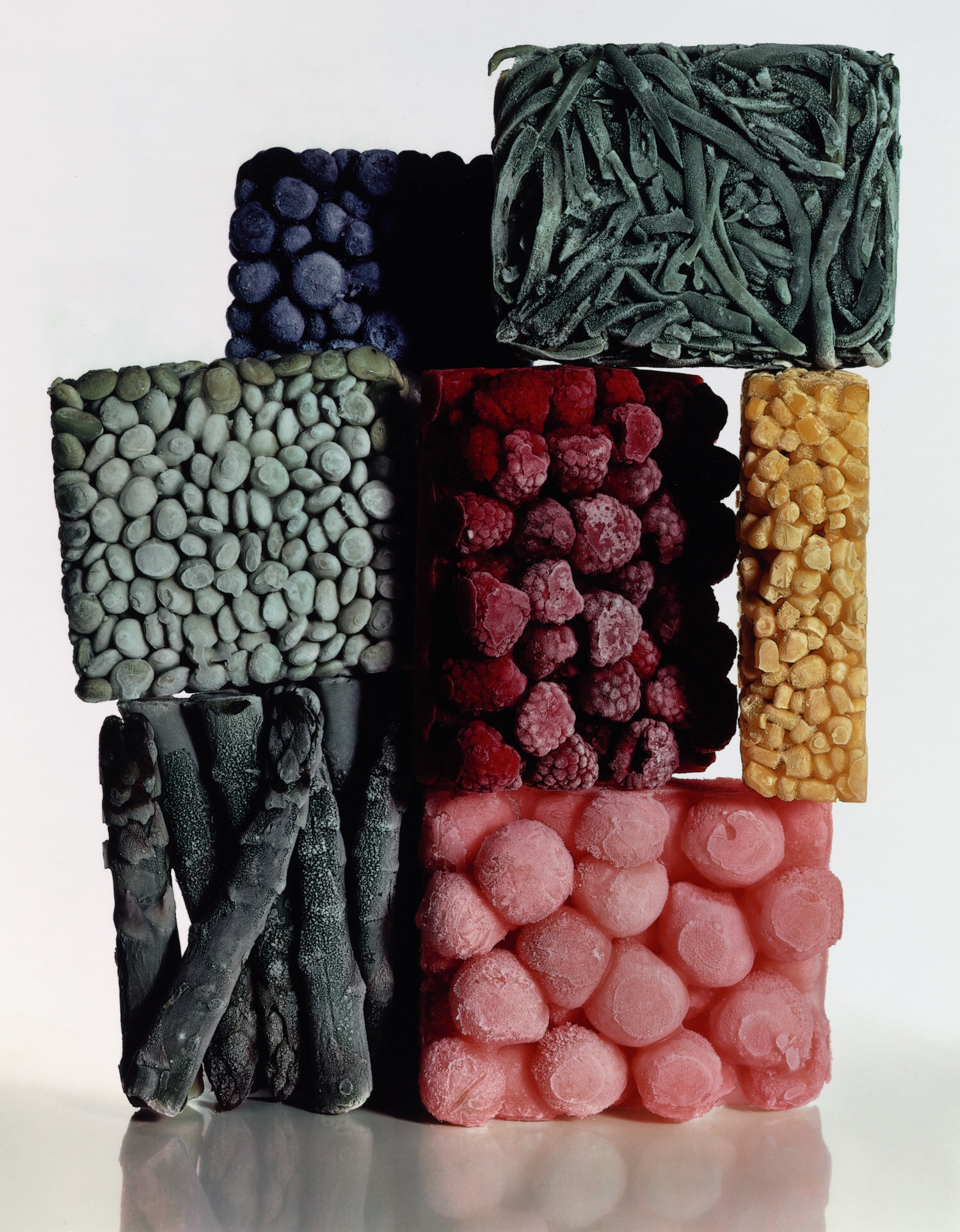 Замороженные продукты со стручковой фасолью, Нью-Йорк, 1977 г. Фотограф Ирвин Пенн