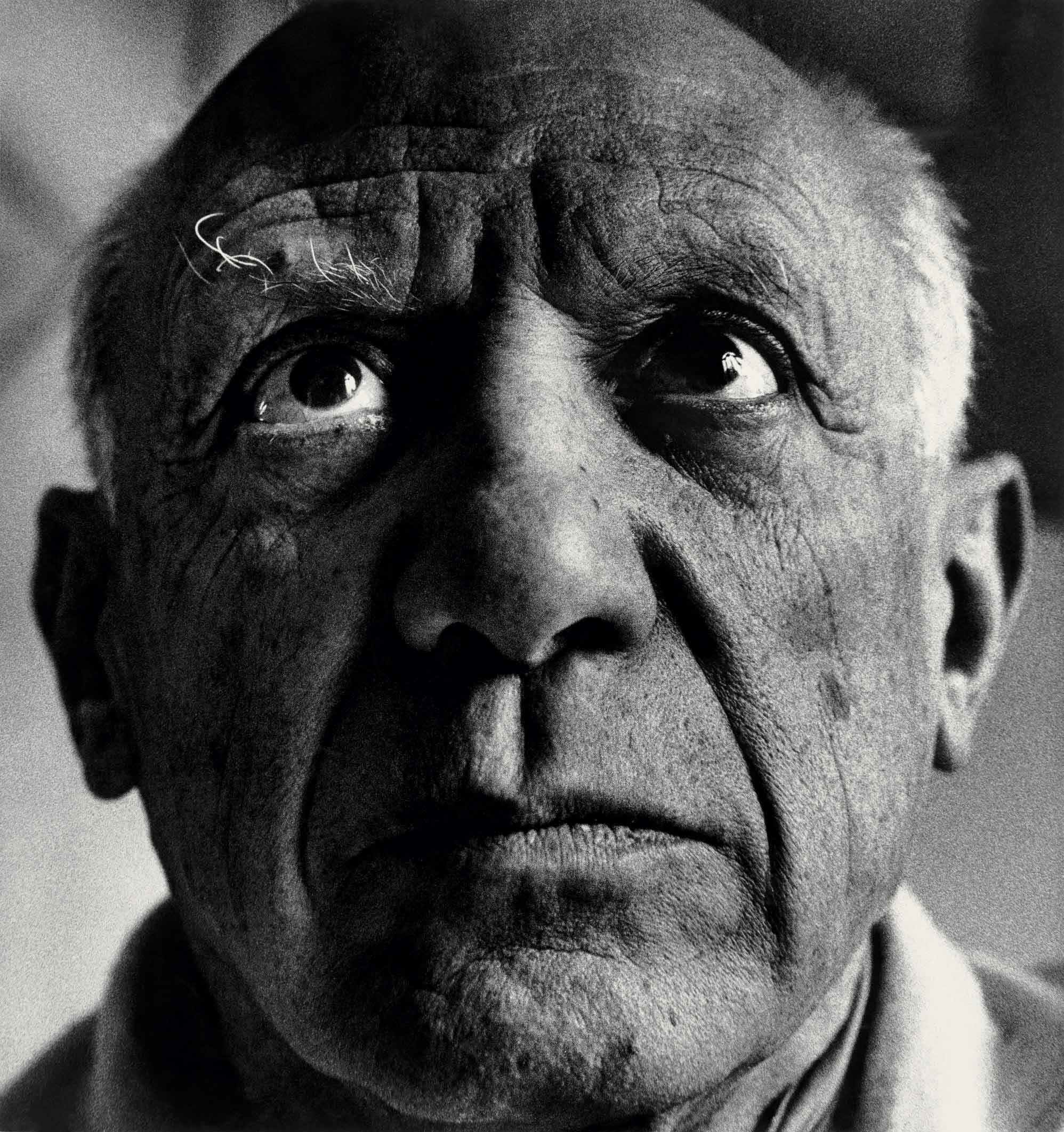 Пабло Пикассо, апрель 1958 года.  Фотограф Ричард Аведон