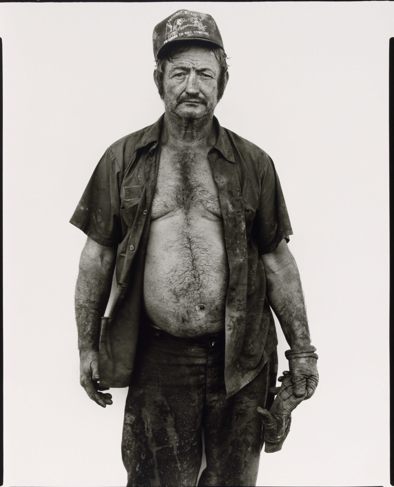 Алтон Терри, нефтяник, Френстат, Техас, 1980 г. Фотограф Ричард Аведон