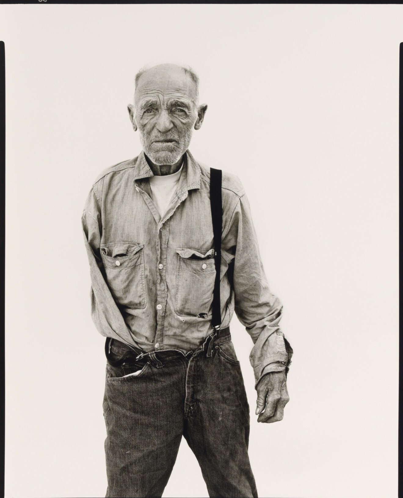 Альфред Лестер, фермер из засушливых земель, Шарбоно, Северная Дакота, 1982 г. Фотограф Ричард Аведон