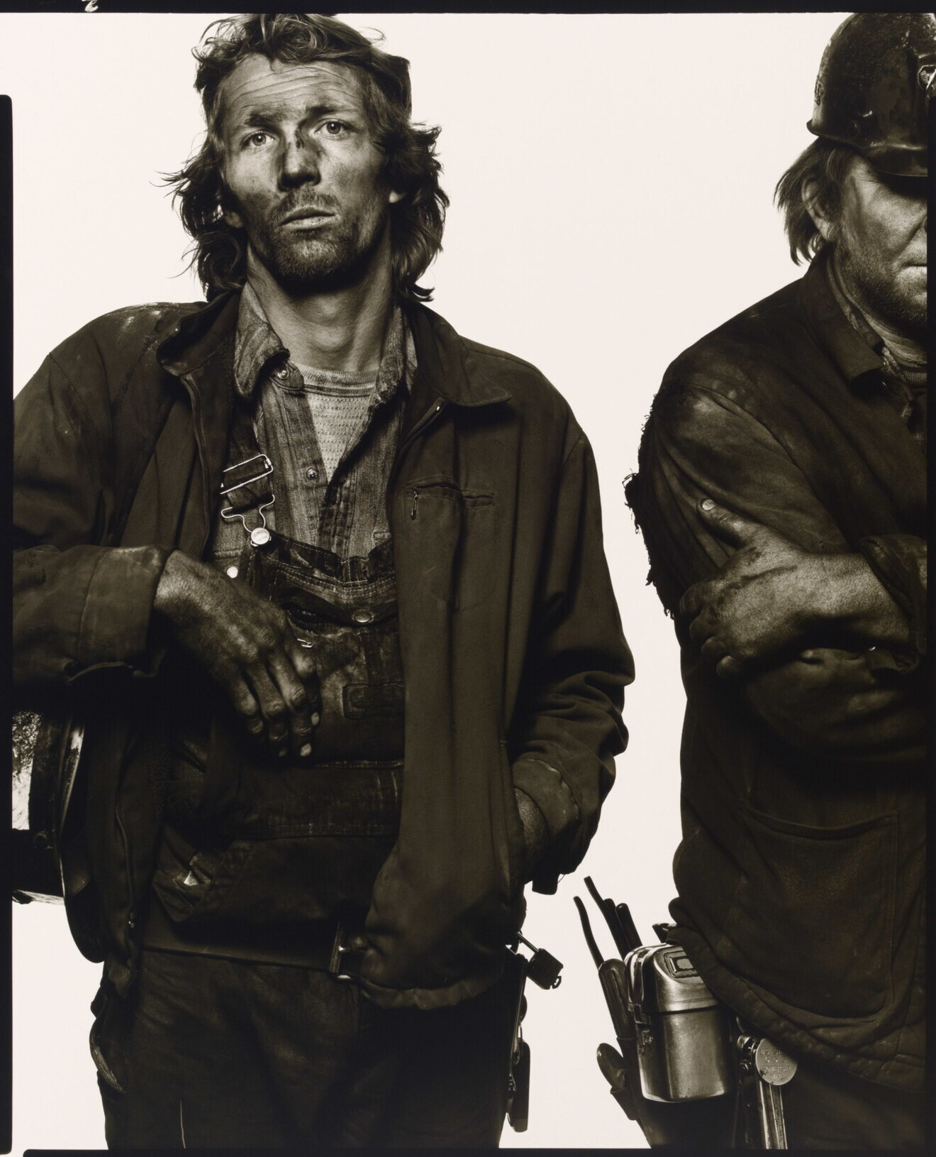 Гэри Полсон, Элвин Роули, шахтеры, Сомерсет, Колорадо, 1979 г. Фотограф Ричард Аведон