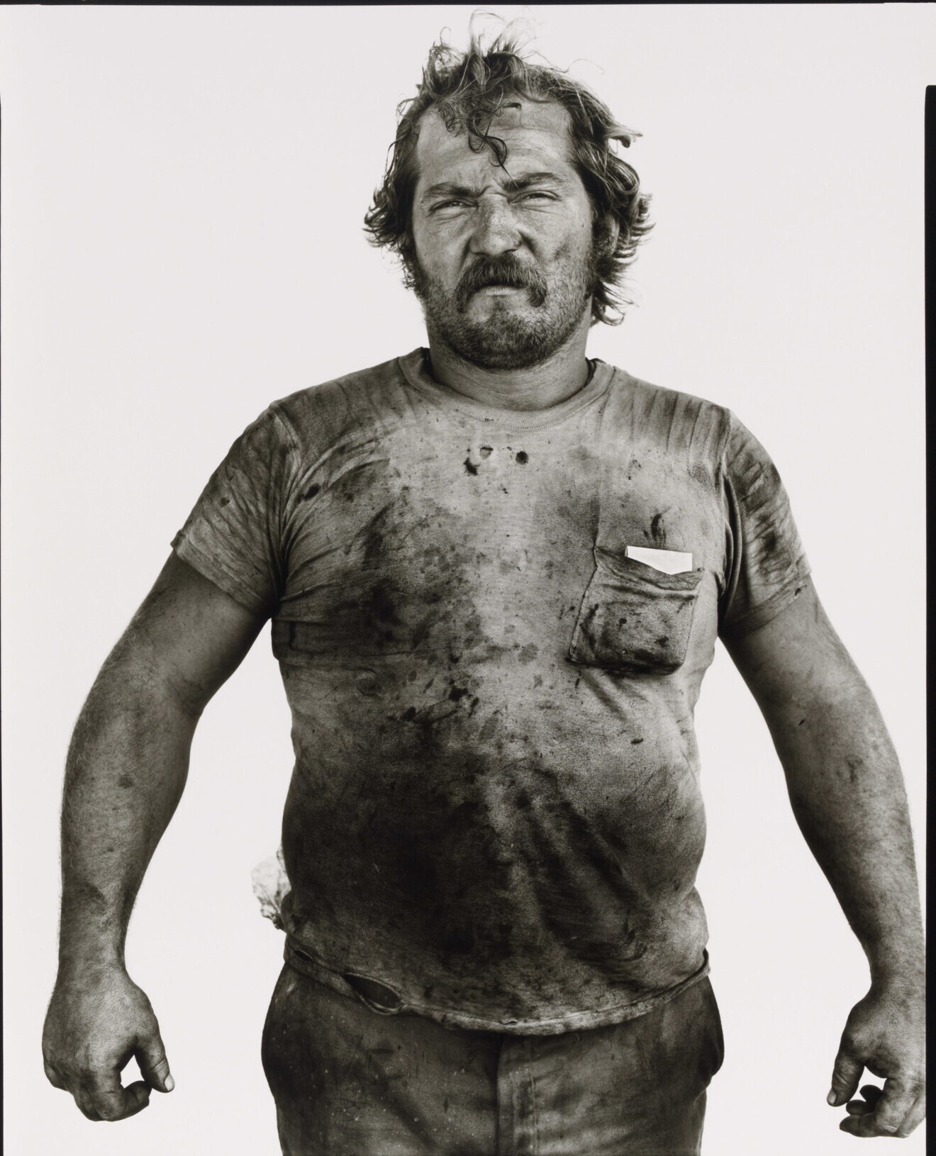 Джерри Дон Китер, рабочий нефтяного месторождения, Эль-Рино, Оклахома, 1980 г. Фотограф Ричард Аведон