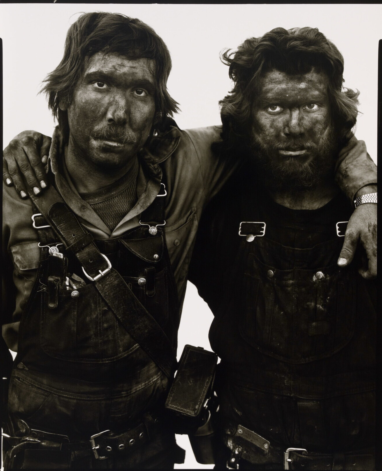 Лэнс Бэррон, Мел Пайетт, Угольные шахтеры, Reliance, Вайоминг, 1979 г. Фотограф Ричард Аведон