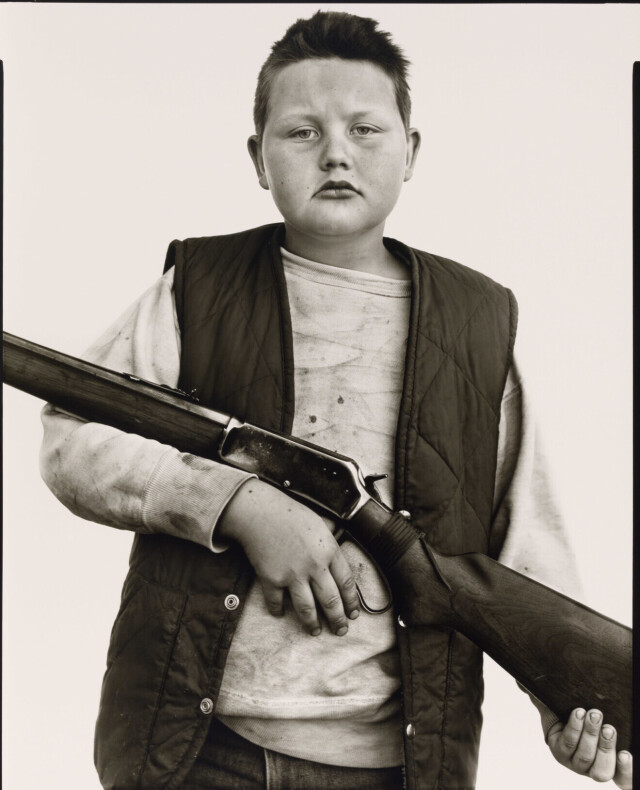 Би Джей Ван Флит, девять лет, Эннис, Монтана, 1982 г. Фотограф Ричард Аведон