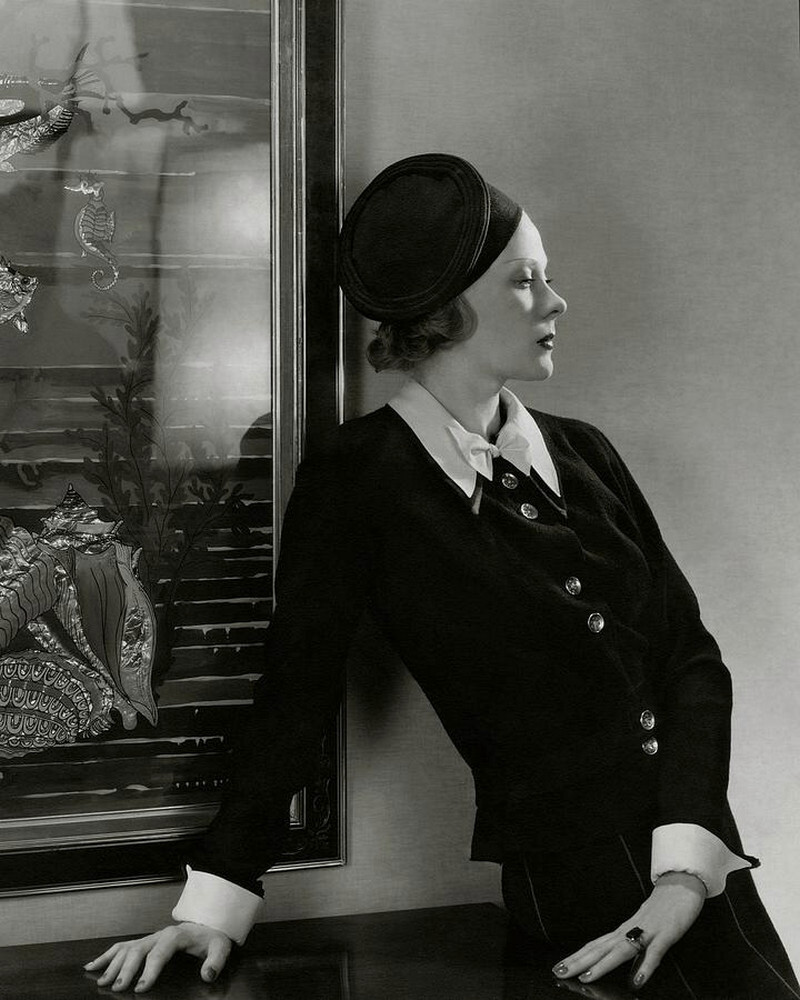 Принцесса Наталья Палей в платье от Люсьена Лелонга, 1935 г. Фотограф Эдвард Стайхен