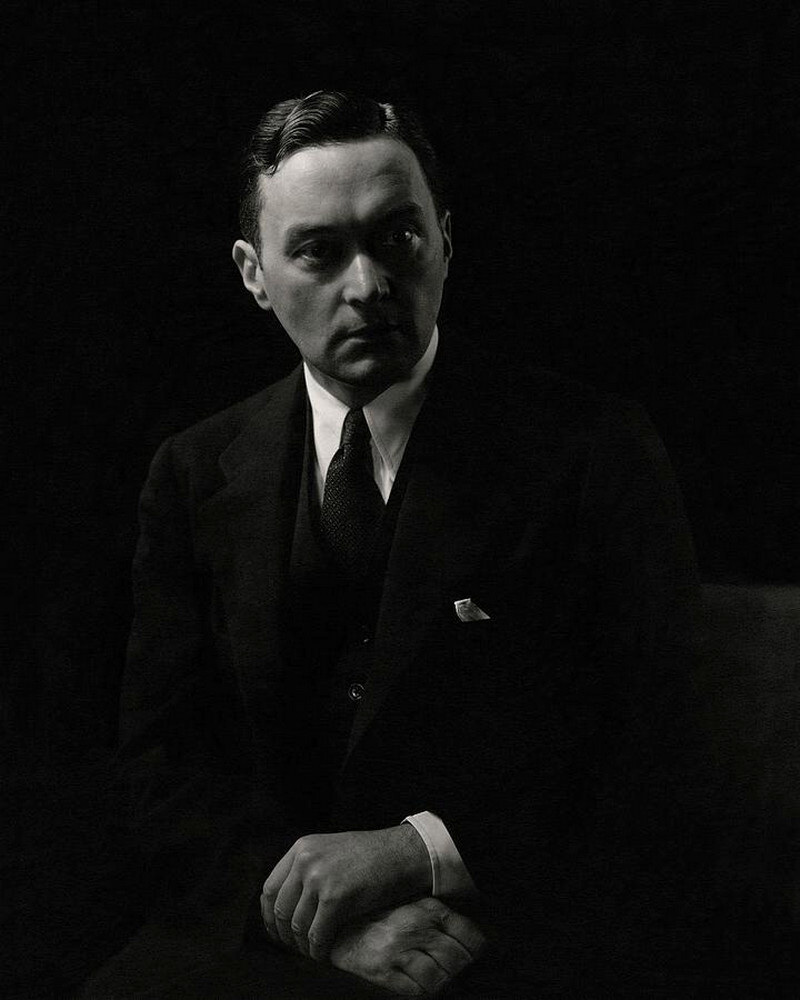 Уолтер Липпманн в тени, 1933 г. Фотограф Эдвард Стайхен