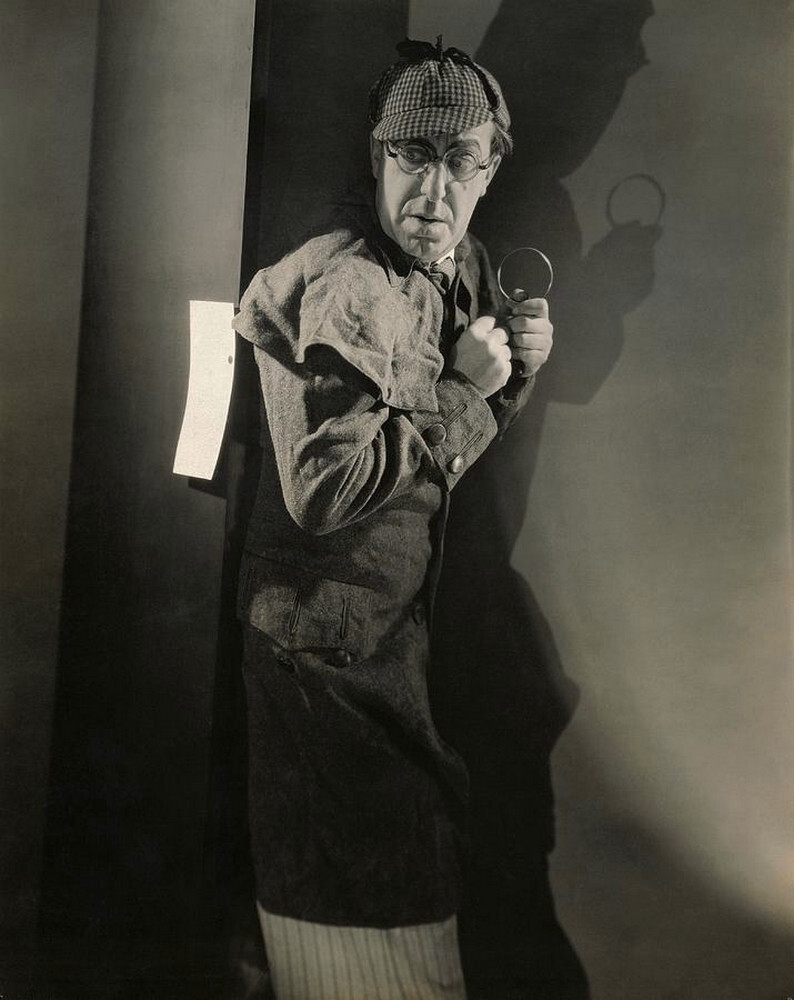 Эд Винн в роли Шерлока Холмса, 1930 г. Фотограф Эдвард Стайхен