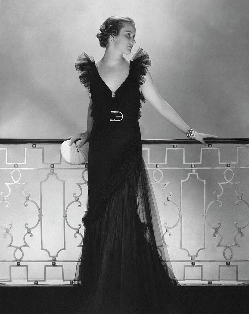 Элизабет Харбен в платье Lelong, 1934 г. Фотограф Эдвард Стайхен