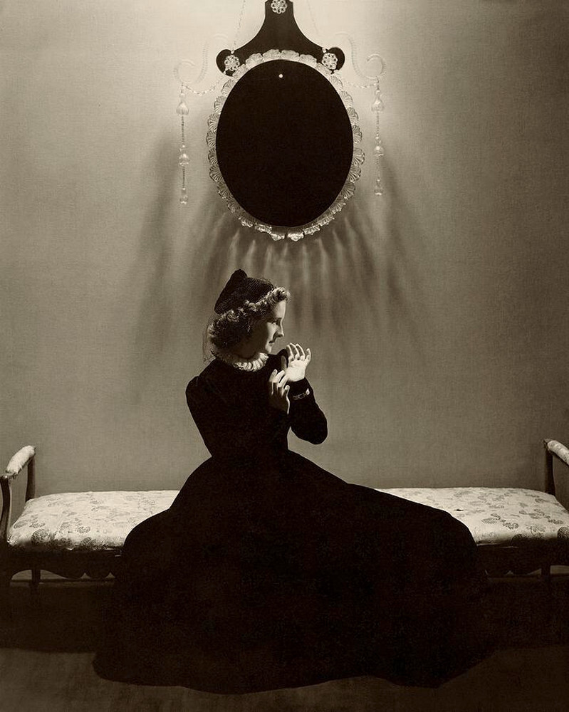 Норма Ширер в платье Хэтти Карнеги, 1935 г. Фотограф Эдвард Стайхен