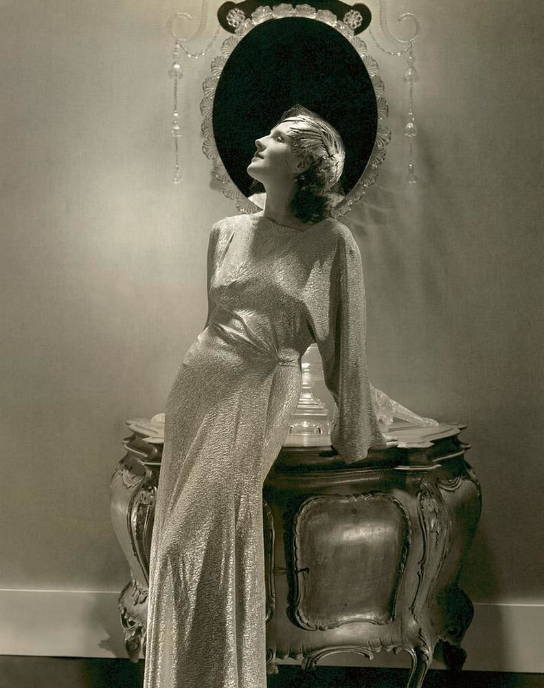 Норма Ширер в хромом платье, 1935 г. Фотограф Эдвард Стайхен