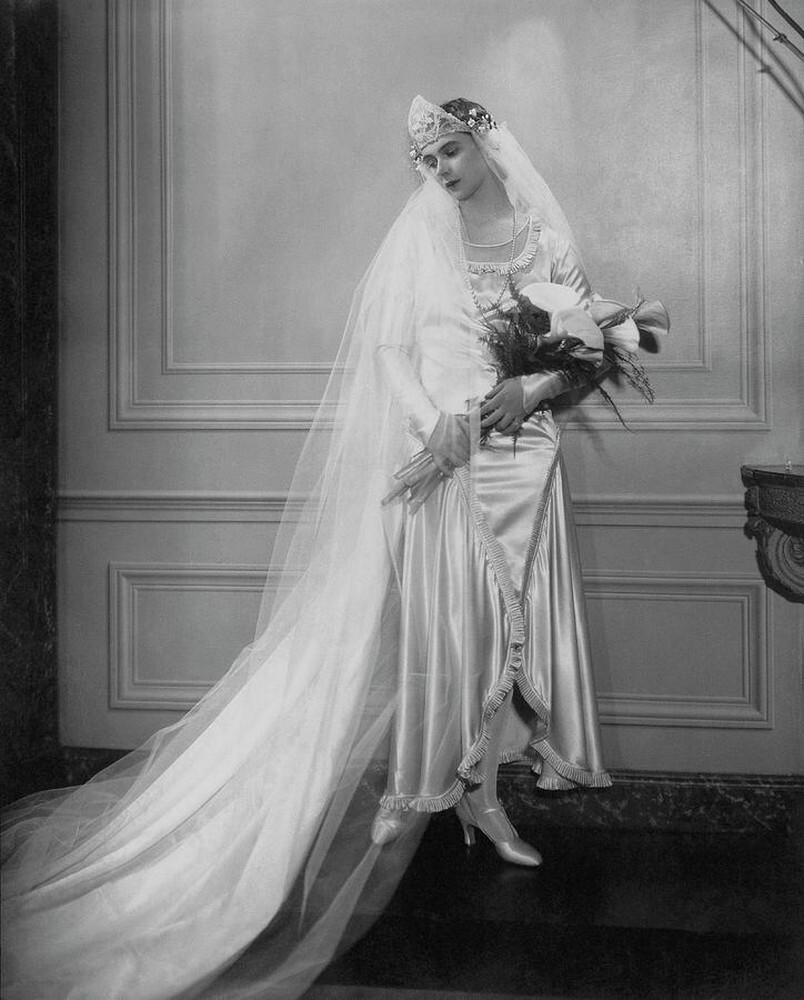 Пегги Фиш в свадебном платье, 1926 г. Фотограф Эдвард Стайхен