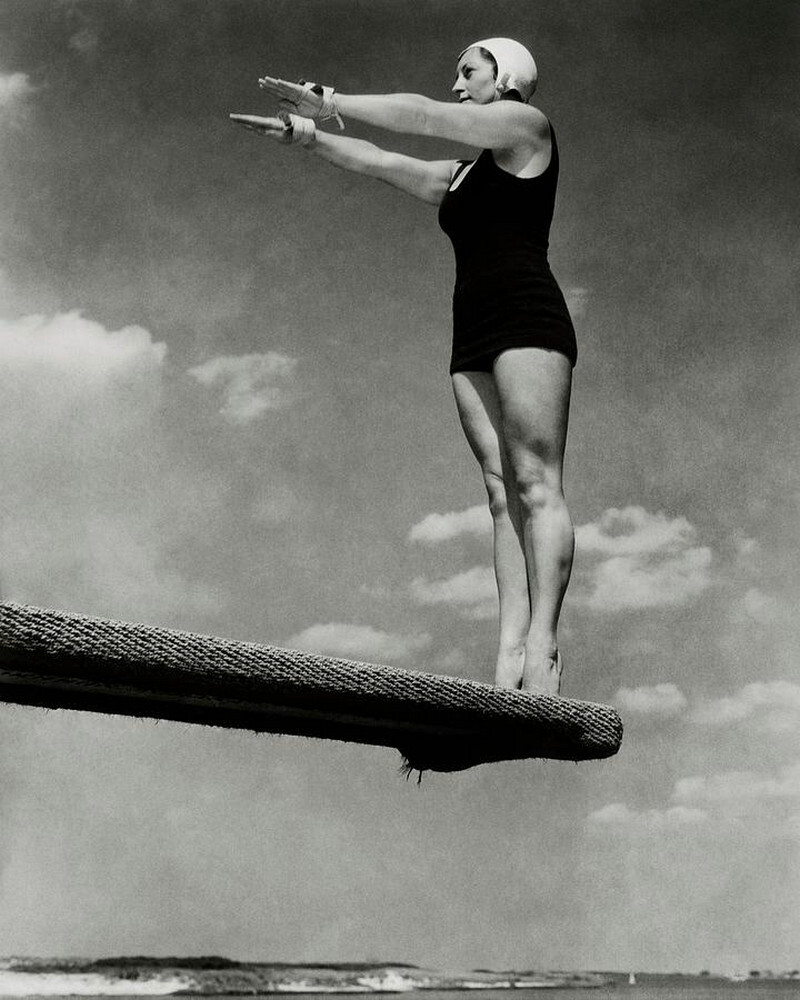 Helen Meany на трамплине, 1932 г. Фотограф Эдвард Стайхен