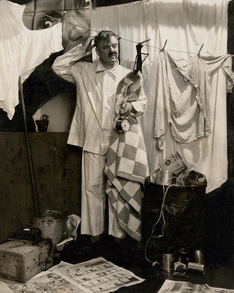 WC Fields в пижаме, 1925 г. Фотограф Эдвард Стайхен