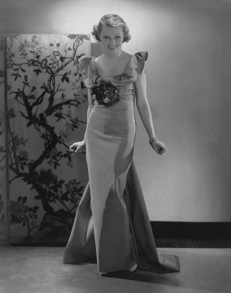 Аннабелла в платье из тафты, 1934 г. Фотограф Эдвард Стайхен