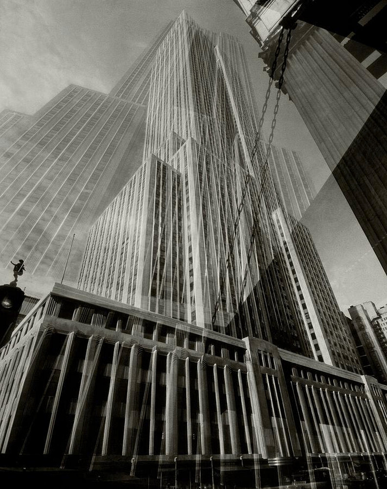Многократное экспонирование Эмпайр Стейт Билдинг, 1933 г. Фотограф Эдвард Стайхен