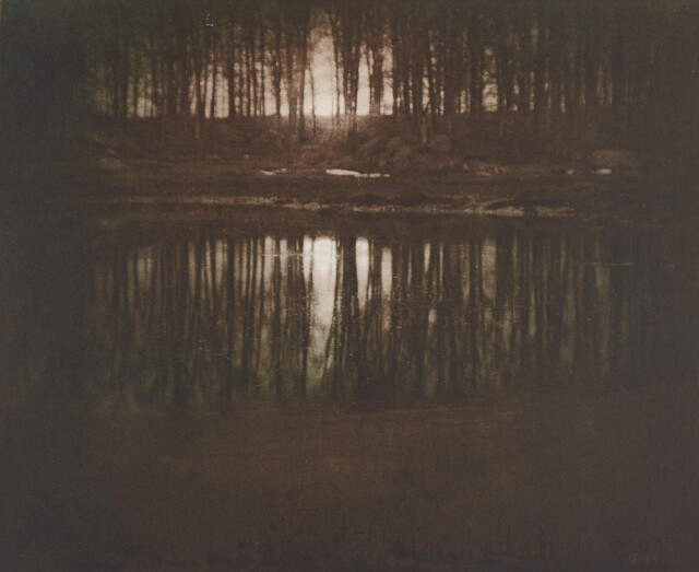 Озеро в лунном свете, Мамаронек, 1904 г. Фотограф Эдвард Стайхен
