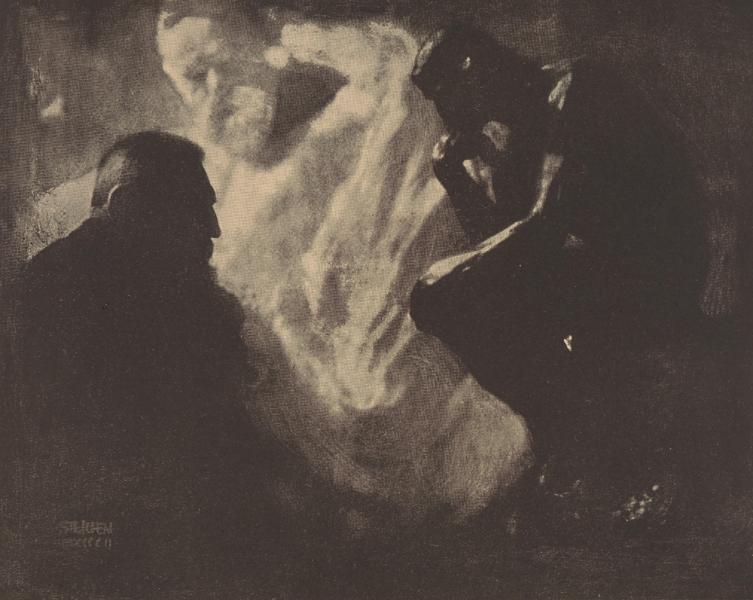 Роден - Мыслитель, 1902 г. Фотограф Эдвард Стайхен