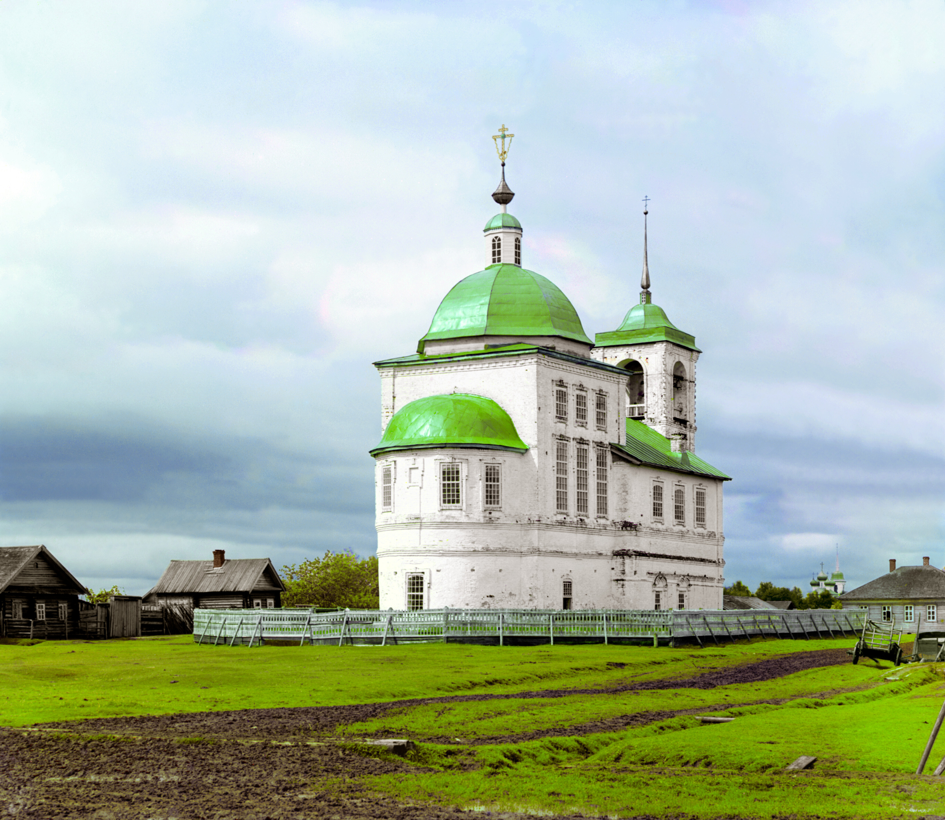 Церковь Вознесения. Белозерск, Российская империя, 1909, фотограф Сергей Прокудин-Горский