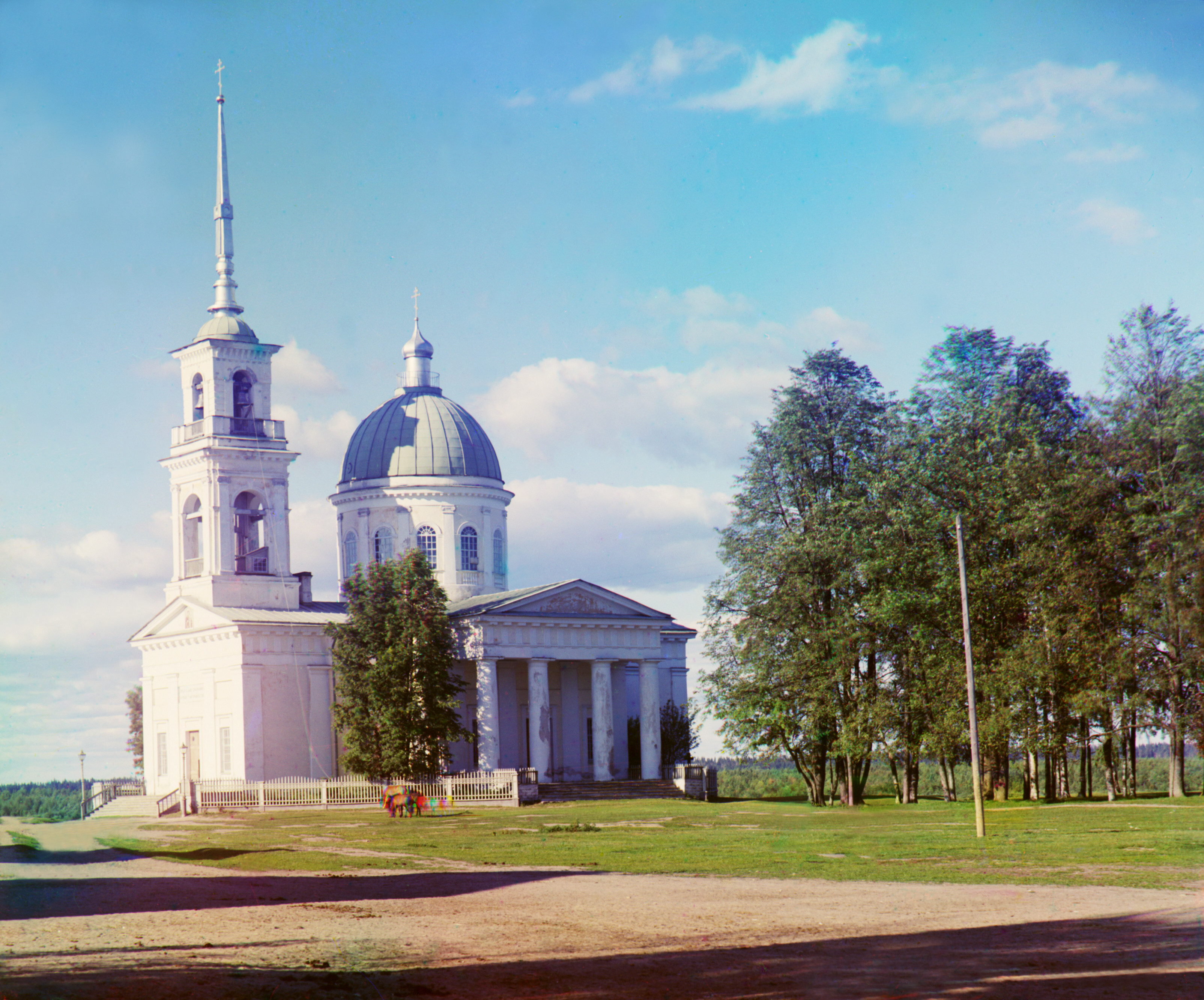 Собор Святых Петра и Павла, в городе Лодейное Поле, 1915, фотограф Сергей Прокудин-Горский