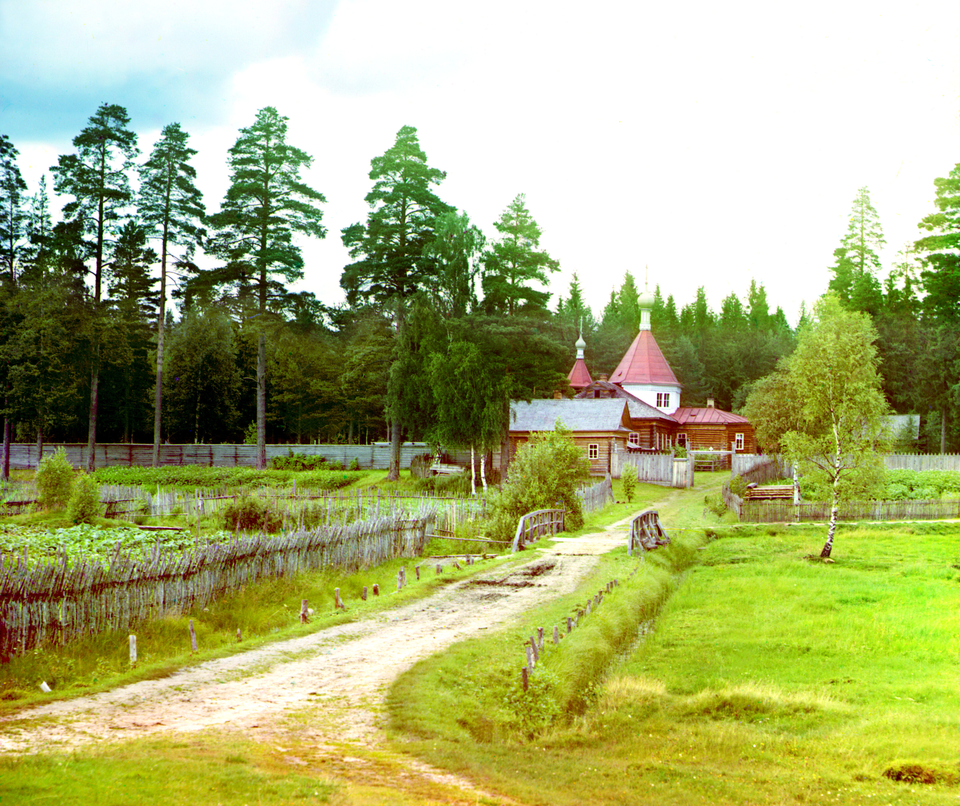 Успенский скит. Российская империя, 1909, фотограф Сергей Прокудин-Горский