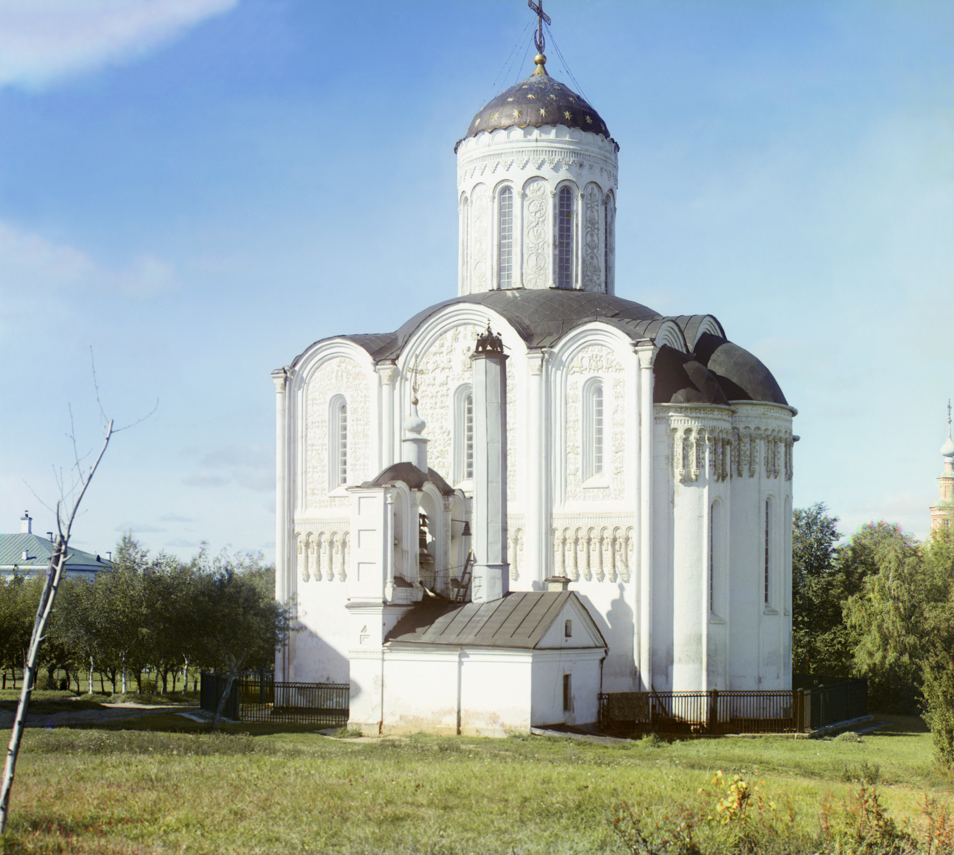 Город Владимир. Дмитриевский собор, с востока, 1911 г., фотограф Сергей Прокудин-Горский