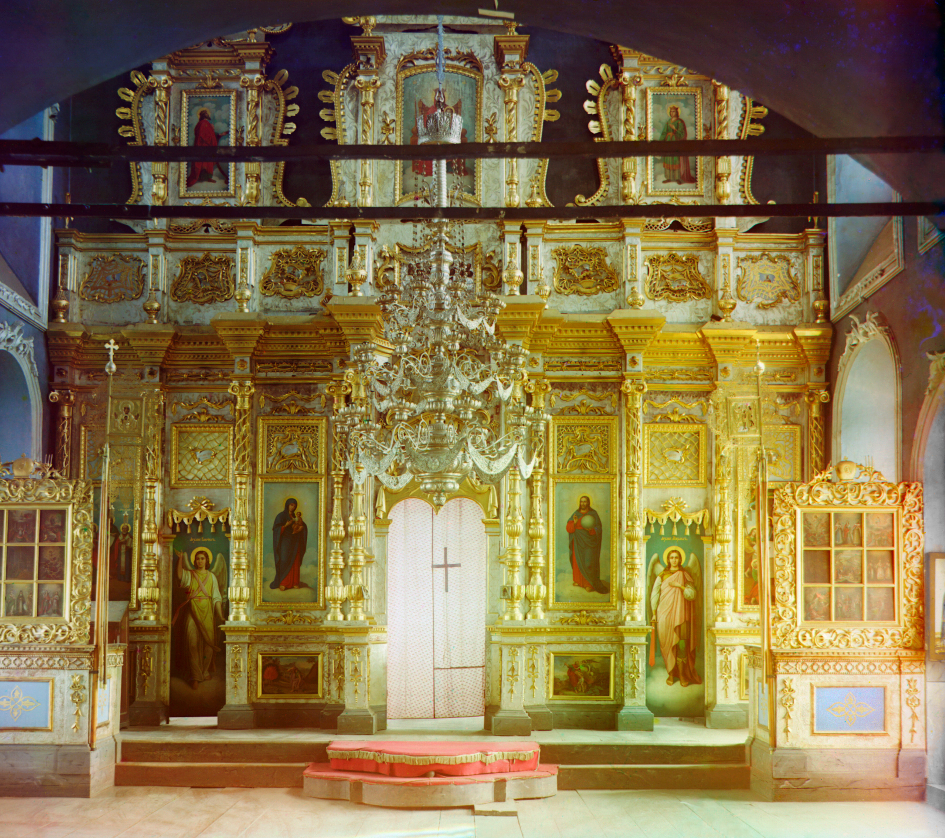 Иконостас Троицкого собора в Ялуторовске, 1912 г., фотограф Сергей Прокудин-Горский