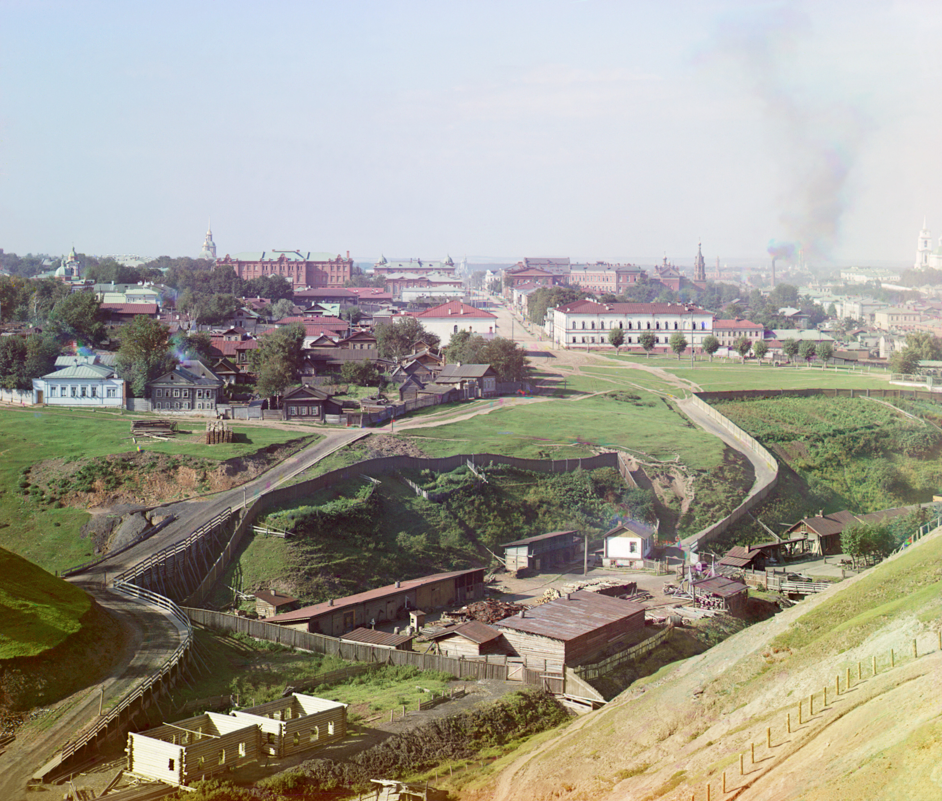 Город Пермь. Общий вид, 1910, фотограф Сергей Прокудин-Горский