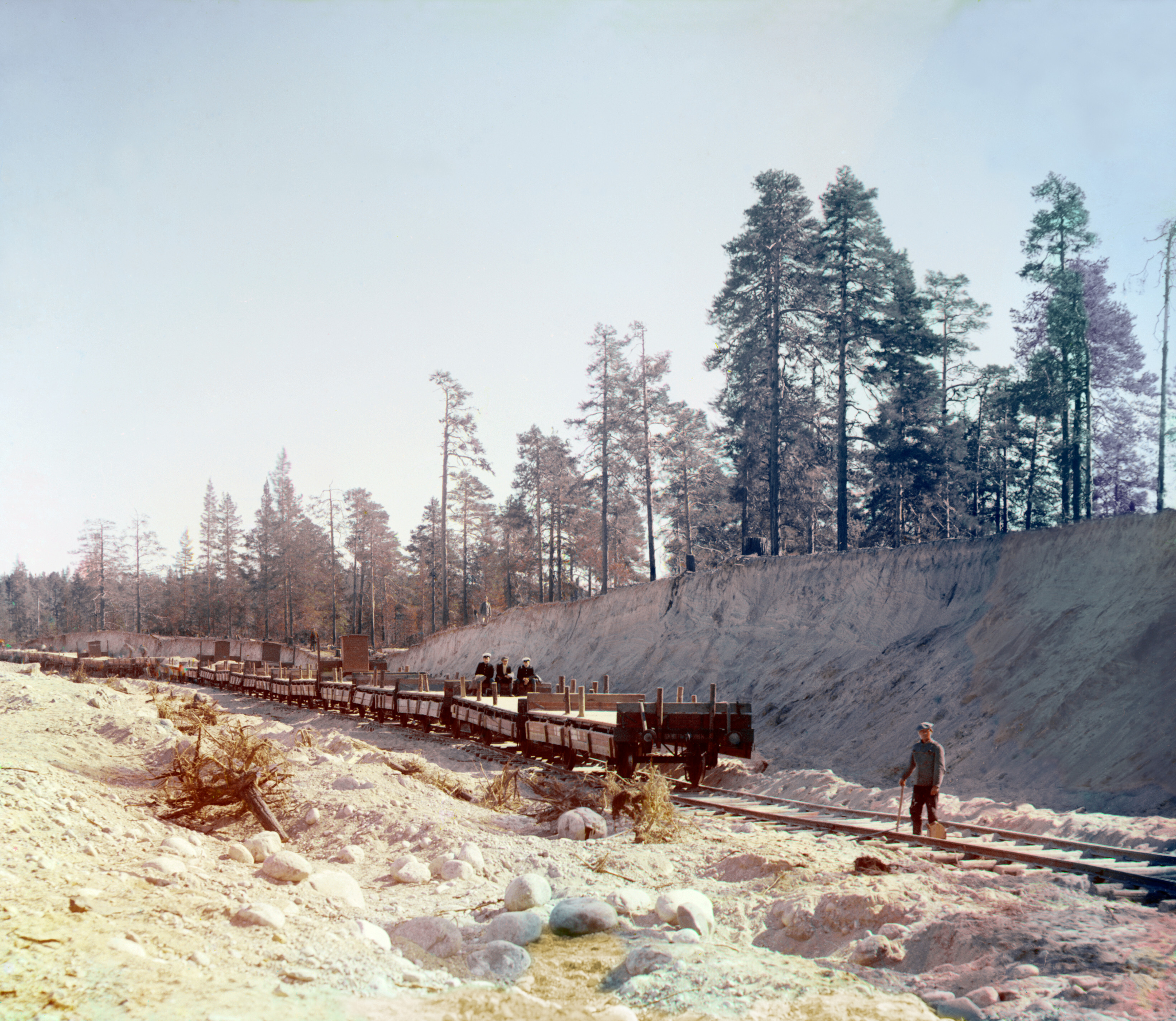 Киросский карьер, 1915, фотограф Сергей Прокудин-Горский