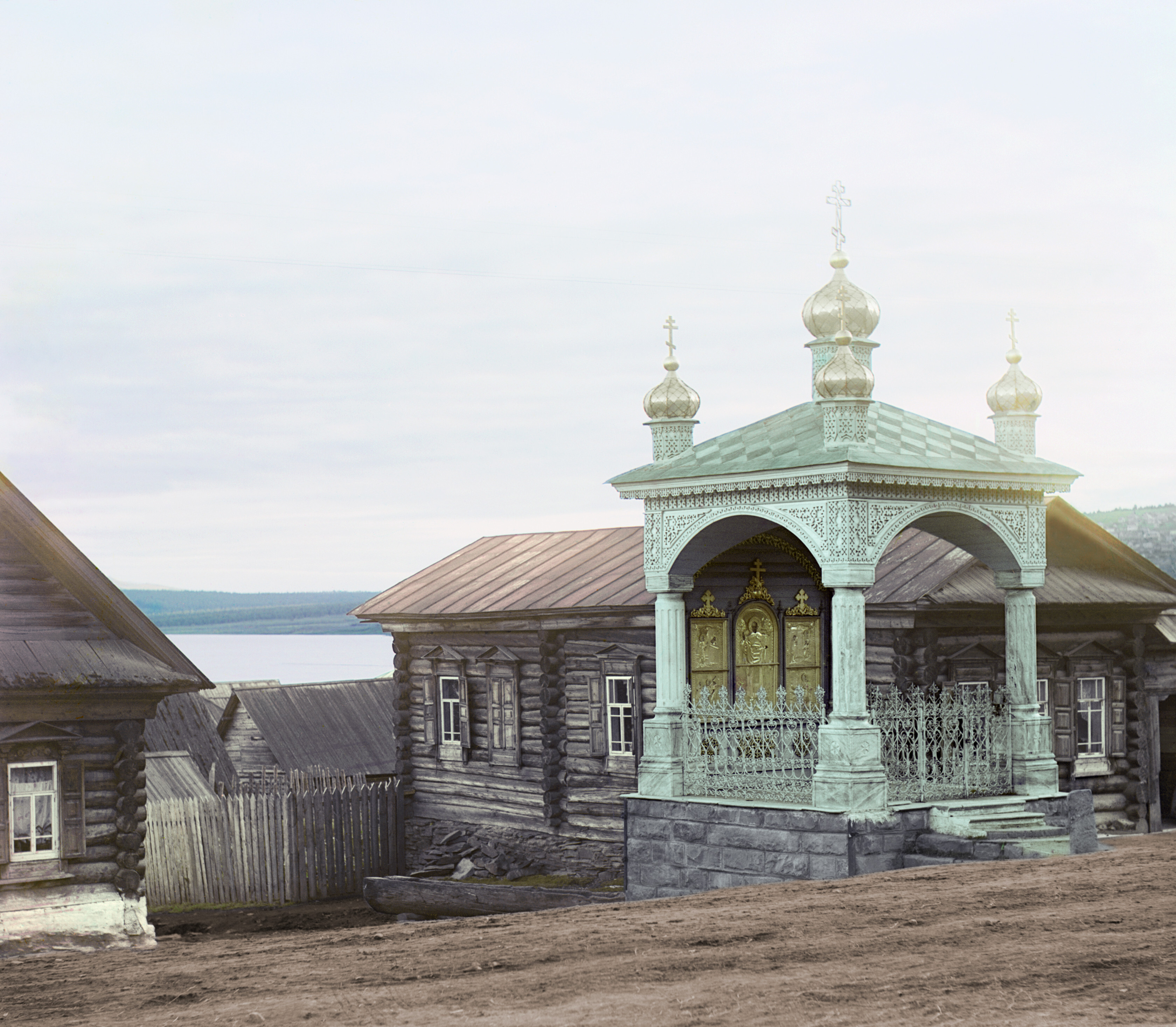 Часовня Святителя Николая Чудотворца в слободе Ветлуга, 1910, фотограф Сергей Прокудин-Горский