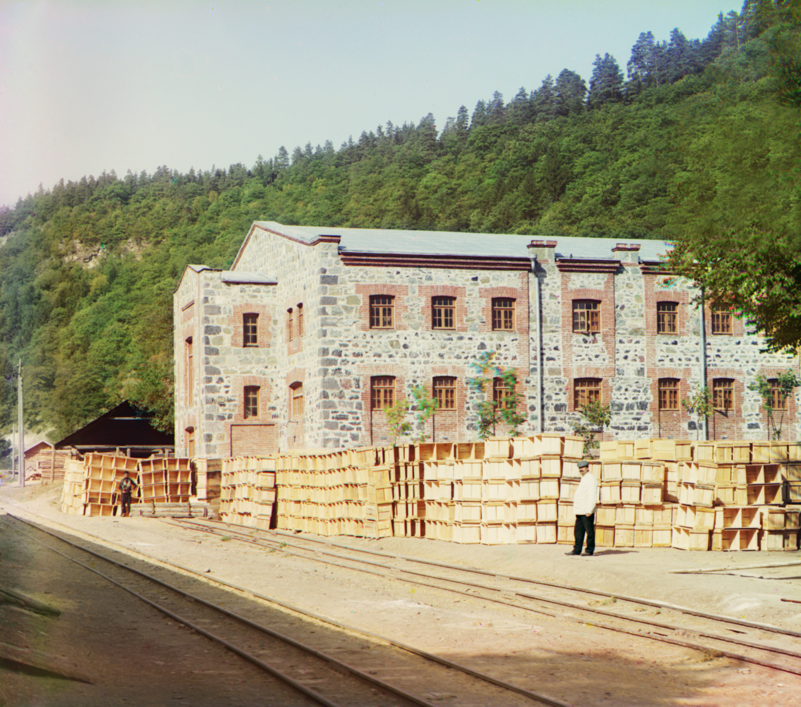 Колдахвары. Сарай для сушки кукурузы, 1905-1915, фотограф Сергей Прокудин-Горский