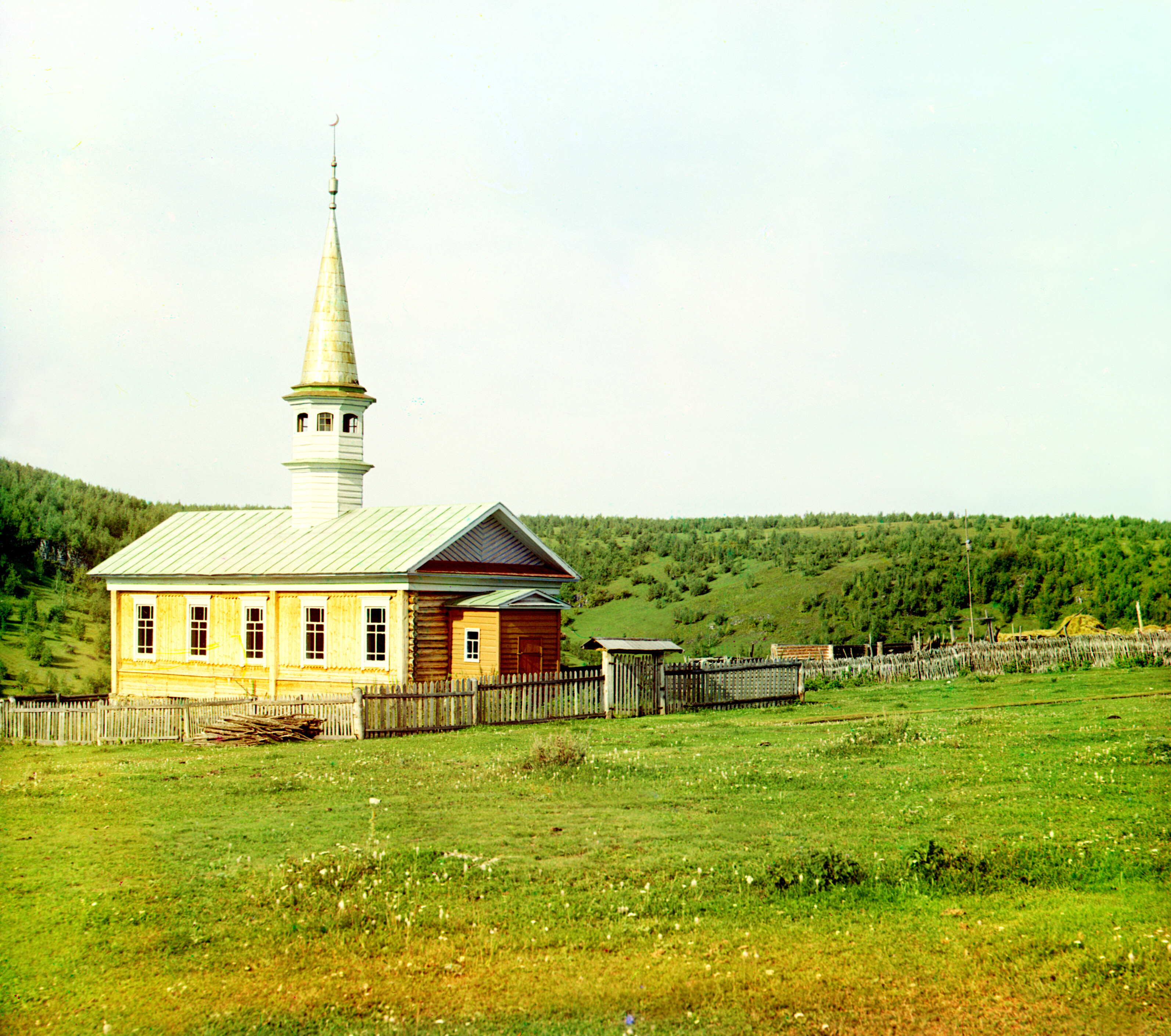 Мечеть в башкирском селе Эхья, 1910, фотограф Сергей Прокудин-Горский