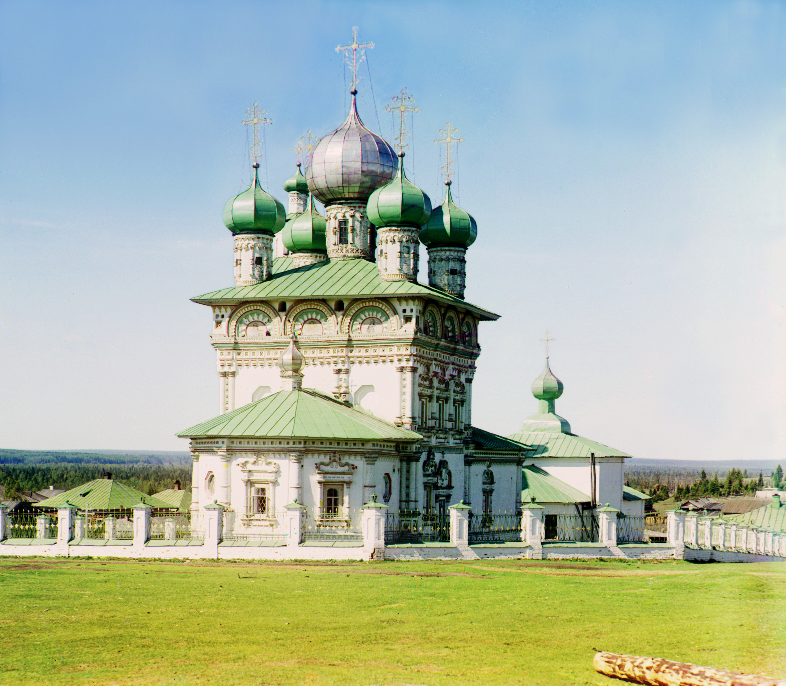 Старая церковь Святителя Николая Чудотворца. Ныроб, 1910, фотограф Сергей Прокудин-Горский