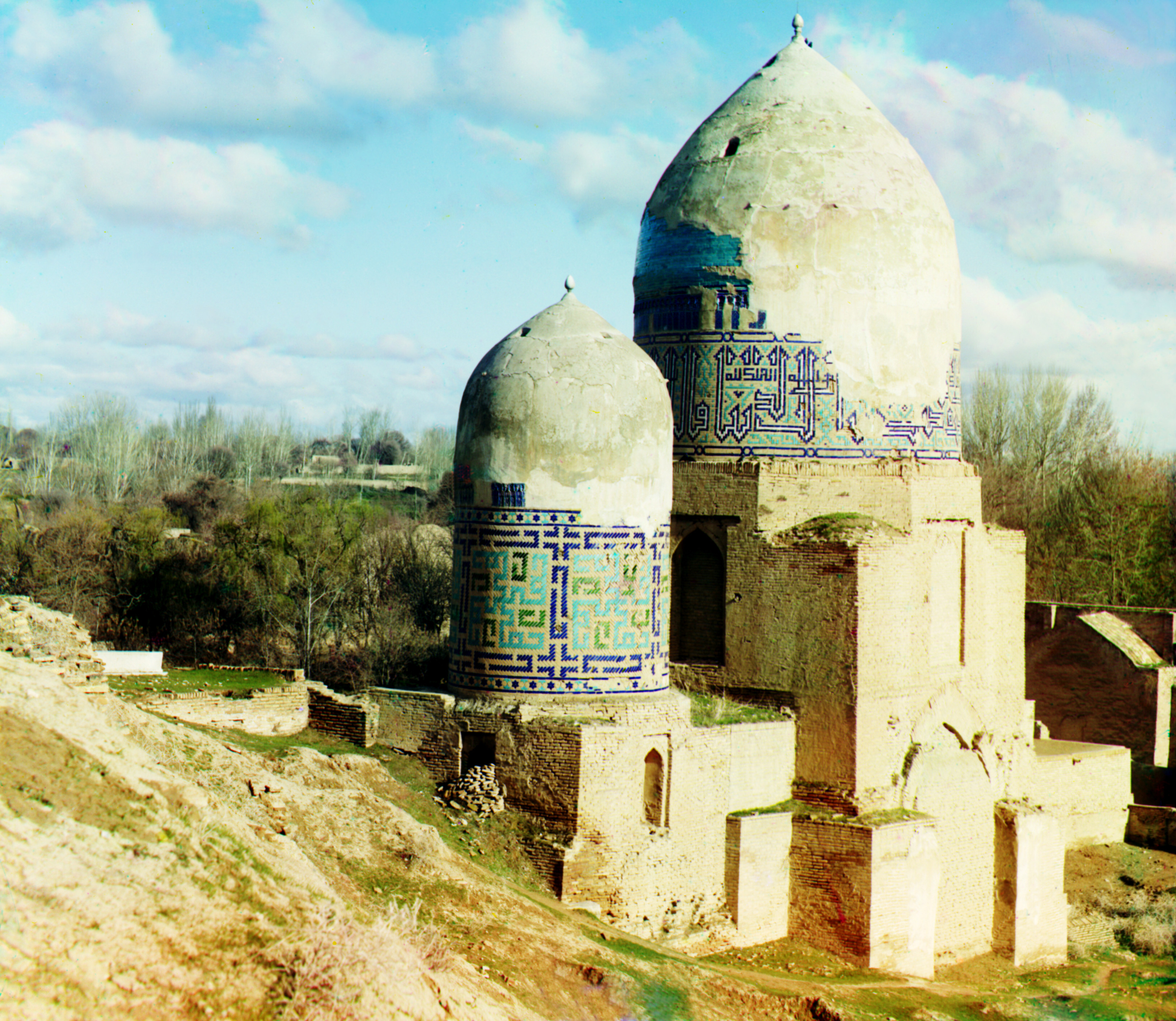 Шах-и Зинде. Купол. Самарканд, 1905-1915, фотограф Сергей Прокудин-Горский