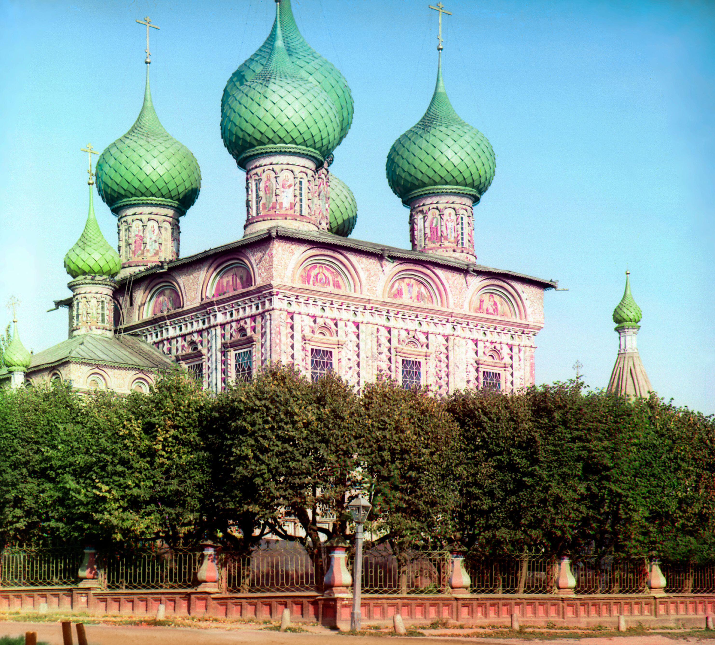Церковь Воскресения в Роще. Кострома, 1910, фотограф Сергей Прокудин-Горский
