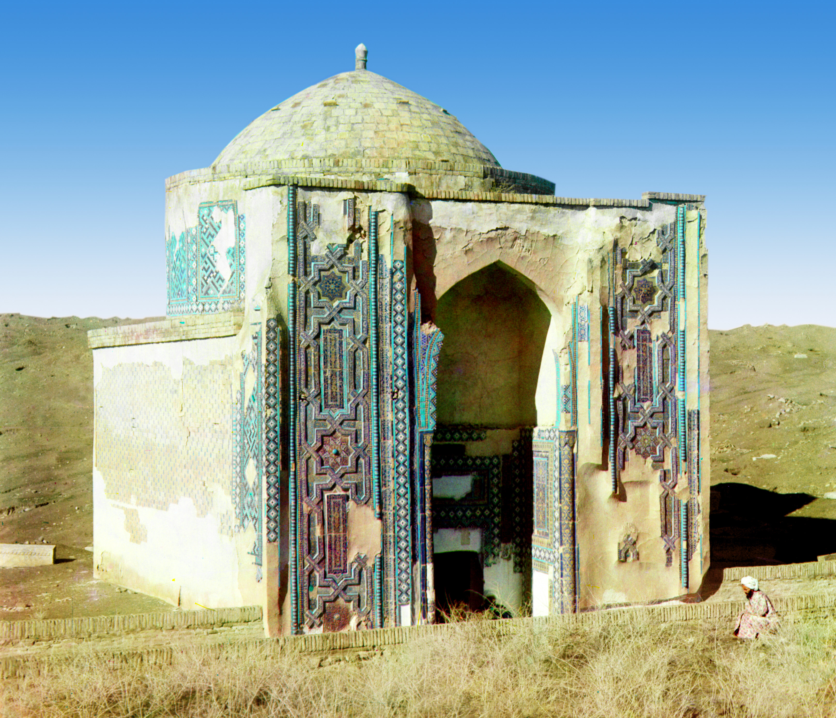 Могила на горе в Шах-Зинде. Самарканд, 1905-1915, фотограф Сергей Прокудин-Горский