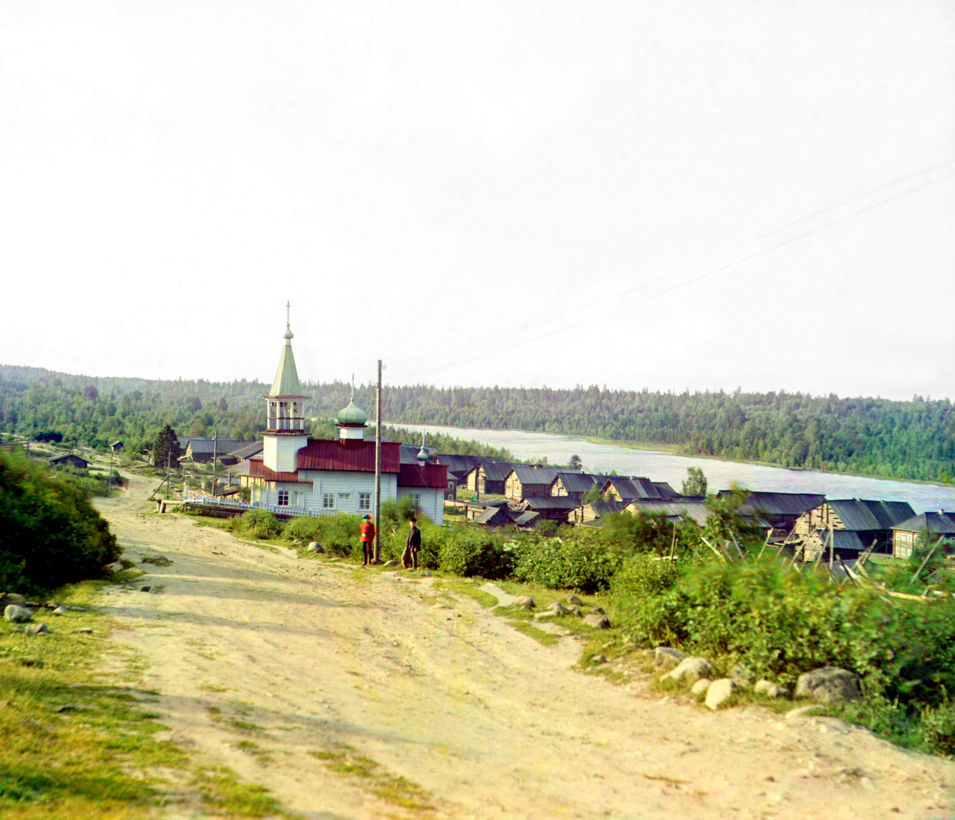 Деревня Шайдома, 1915, фотограф Сергей Прокудин-Горский