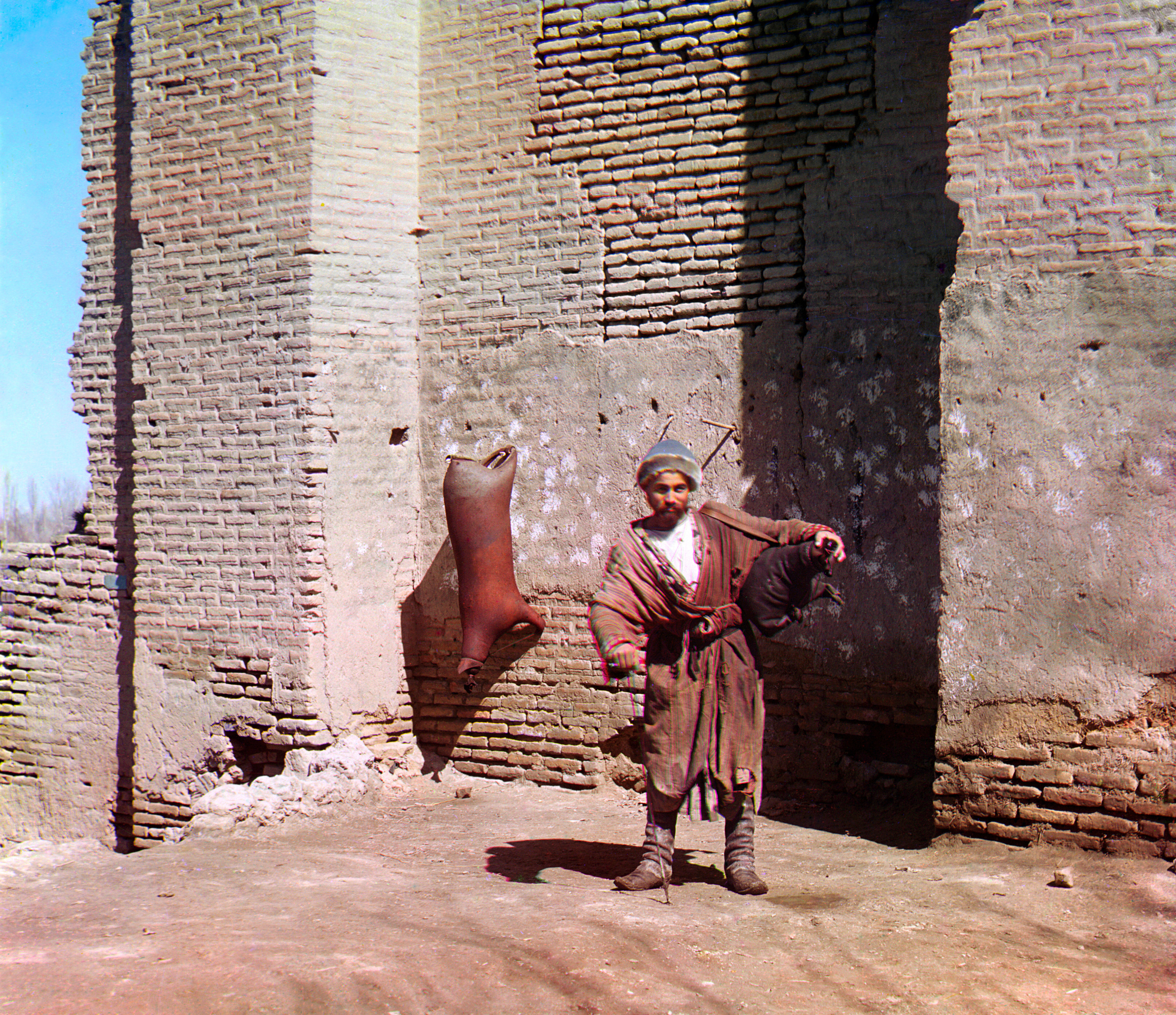 Водовоз. Самарканд, 1905-1915, фотограф Сергей Прокудин-Горский