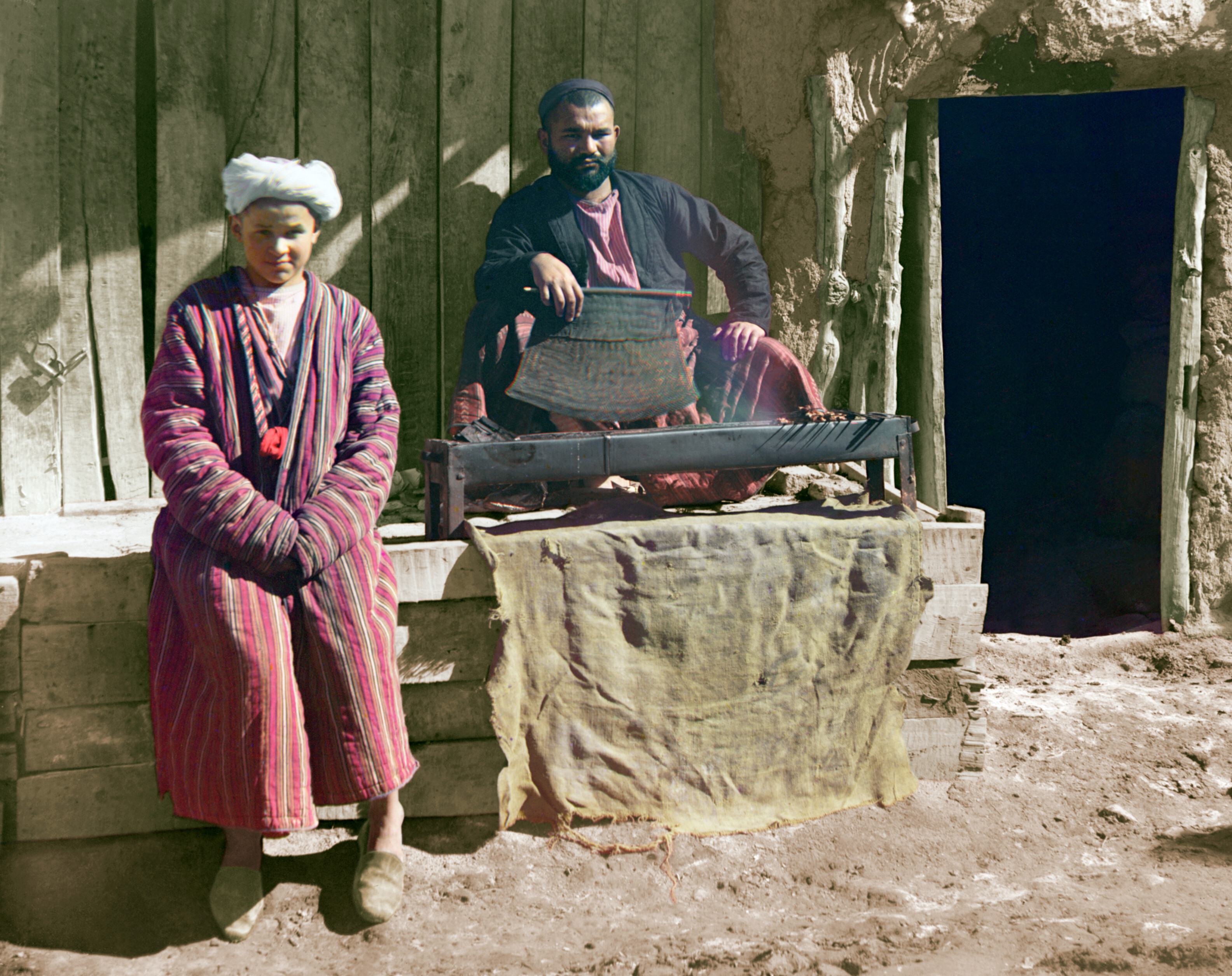 Кебабный ресторан. Самарканд, 1905-1915, фотограф Сергей Прокудин-Горский